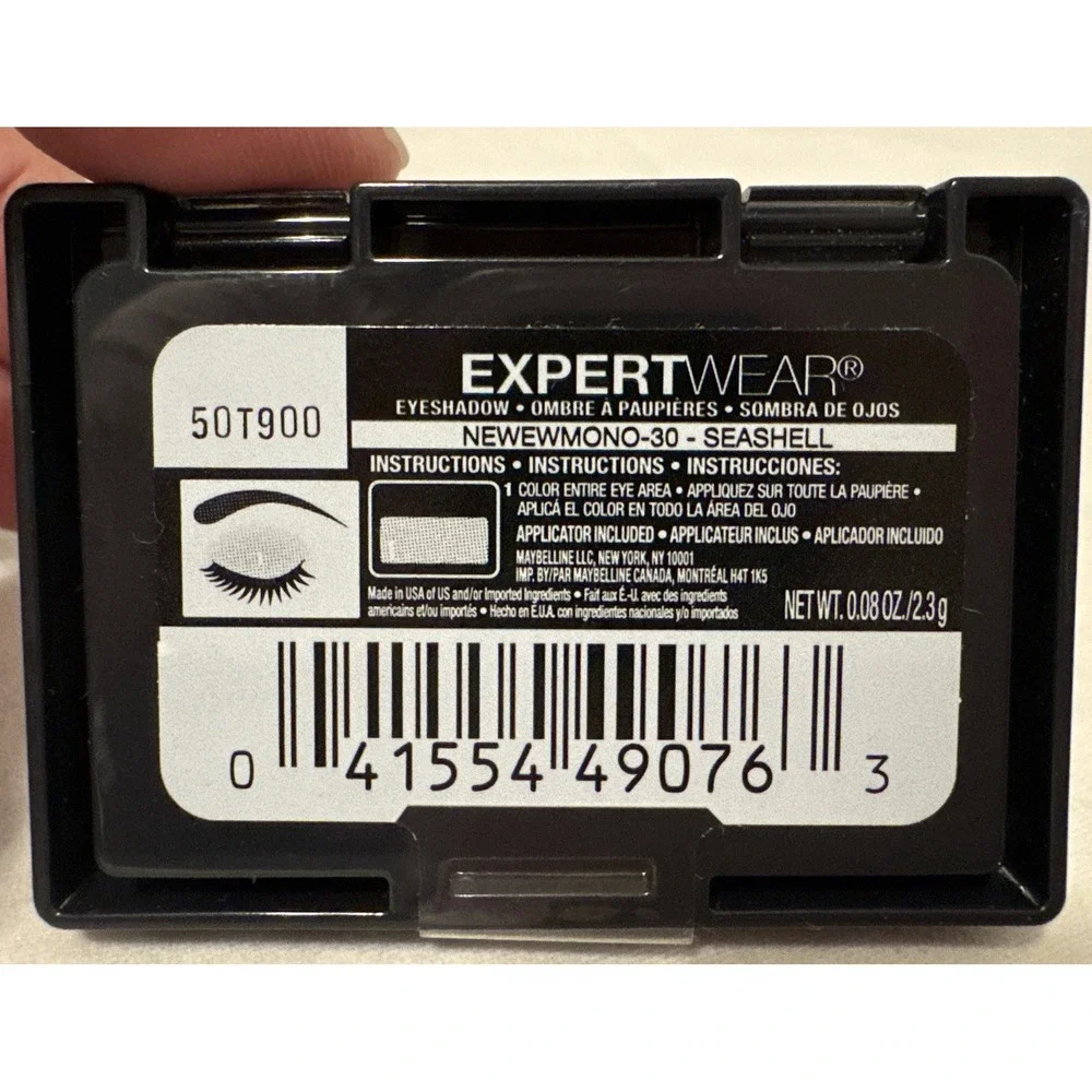 Maybelline New York‎ Expert Wear Eyeshadow, Seashell, 0.08 oz.,K2185300